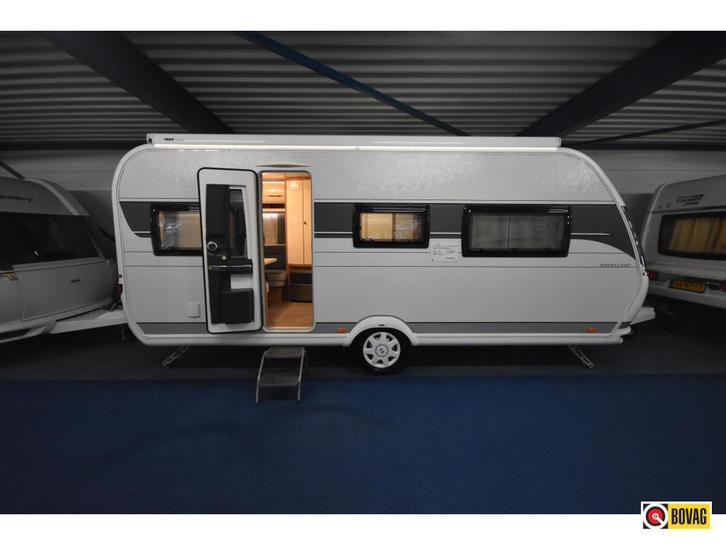 Hobby Excellent 540 UFF VOORTENT/CASSETTE/MOVER, Caravans en Kamperen, Caravans, Bedrijf, tot en met 4, Rondzit, Hobby, Queensbed
