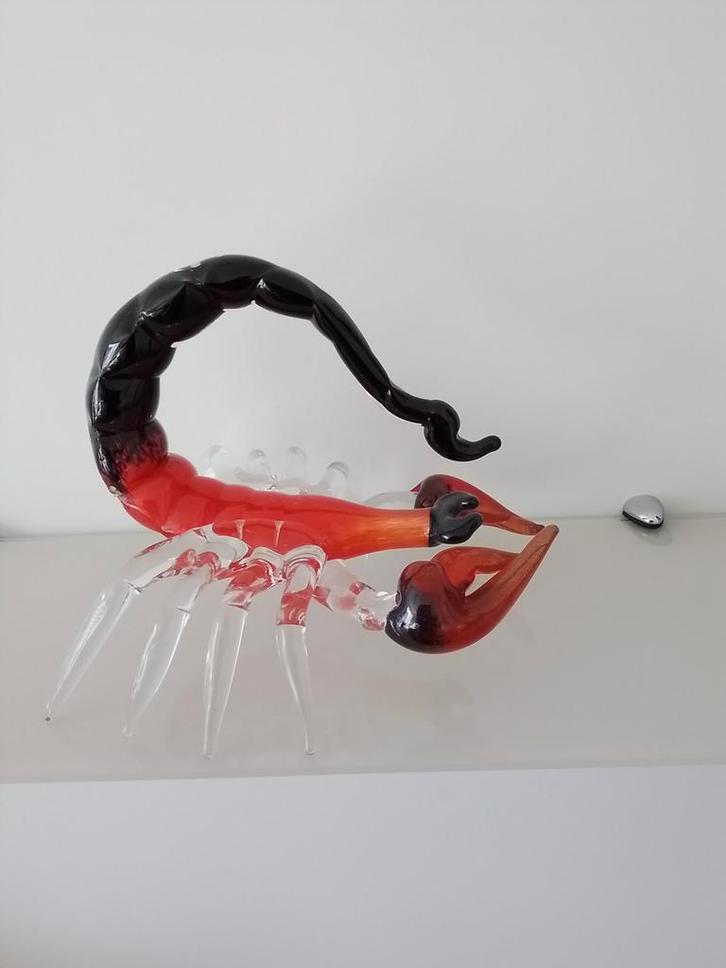 Glazen Schorpioen Decoratie, Antiek en Kunst, Antiek | Woonaccessoires, Ophalen of Verzenden
