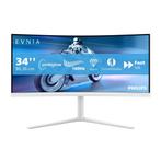 Philips Evnia Curved Fast VA WQHD-gamemonitor 34", Philips, VA, Nieuw, In hoogte verstelbaar