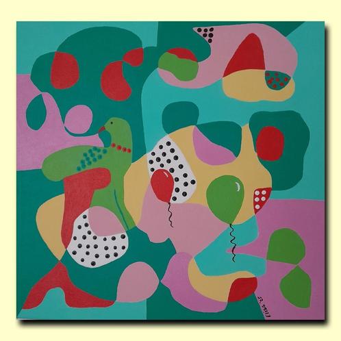Intuitief (1), Antiek en Kunst, Kunst | Schilderijen | Abstract, Ophalen