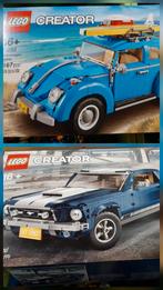 Lego creator VW kever Ford mustang 10252 10265 nieuw, Ophalen of Verzenden, Nieuw, Complete set, Lego