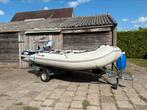 Honwave Rubberboot BJ 2020 4 Takt Honda 10 PK Incl. Trailer, Watersport en Boten, Rubberboten, Airdeck, Zo goed als nieuw, Benzine