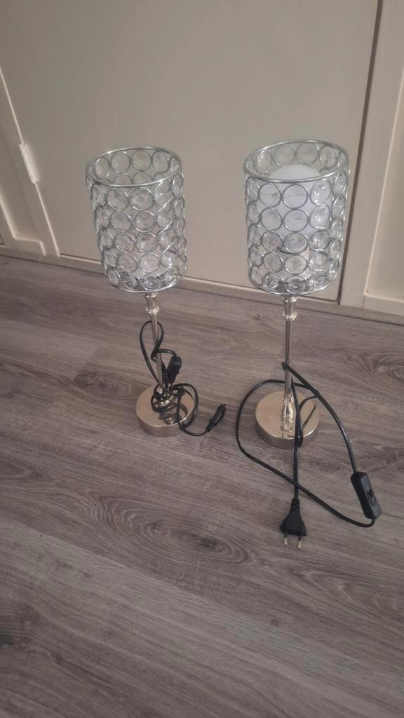 Set van 2 elegante tafellampen, Huis en Inrichting, Lampen | Vloerlampen, Ophalen of Verzenden