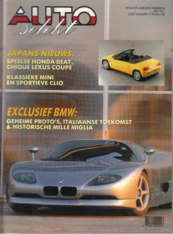 Autoselekt 6 1991 : Renault Clio 16V - Rover Mini Cooper, Boeken, Auto's | Folders en Tijdschriften, Gelezen, Algemeen, Ophalen of Verzenden