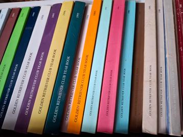 Golden retriever jaarboeken, tijdschriften beschikbaar voor biedingen