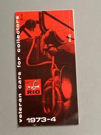 Brochure uit 1973 -1974  Rio Oldtimers schaal 1:43, Ophalen of Verzenden, Zo goed als nieuw, Auto, Overige merken