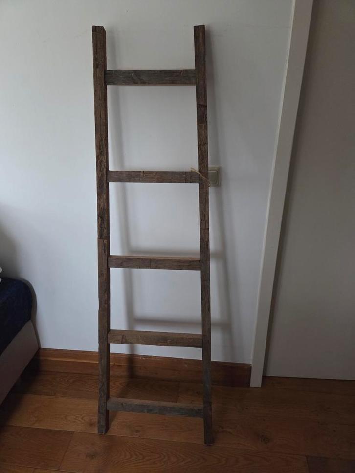 Robuuste Sierladder stoer en sober, Huis en Inrichting, Woonaccessoires | Wanddecoraties, Gebruikt, Ophalen of Verzenden