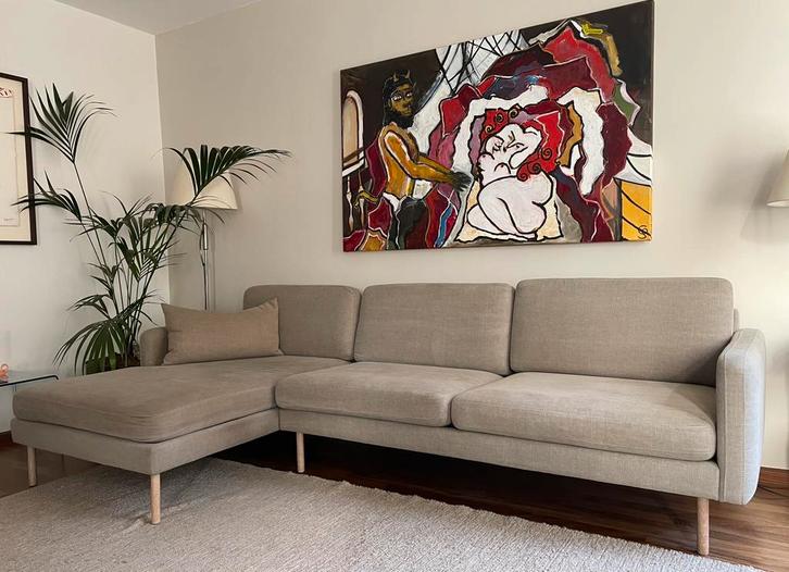 Bolia Scandinavia Remix zitbank met Chaise Longue, Huis en Inrichting, Banken | Bankstellen, Gebruikt, Hoekbank, Vierpersoons of meer