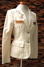 Luis Trenker heel aparte blazer / jasje maat 34 / off white, Wit, Ophalen of Verzenden, Zo goed als nieuw, Jasje