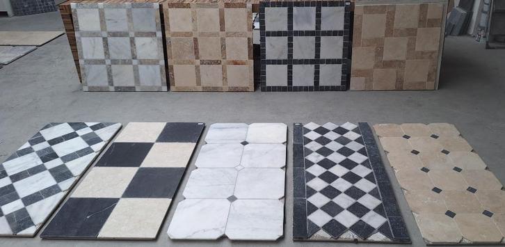 Diverse vloer/wand natuursteen tegel patronen Aanbieding., Doe-het-zelf en Verbouw, Tegels, Nieuw, Vloertegels, Marmer, 60 cm of meer
