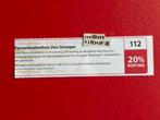 Bon 112 Pannenkoekenhuis Den Strooper 20% korting, Drie personen of meer, Kortingsbon, Overige typen