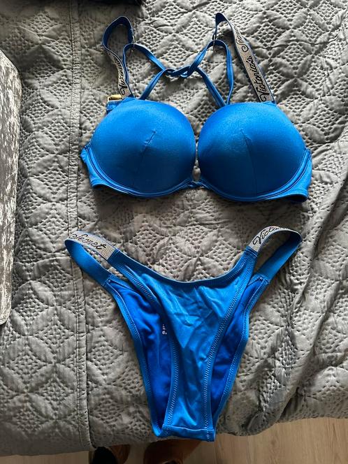 Victoria secret bombshell strap, Kleding | Dames, Badmode en Zwemkleding, Zo goed als nieuw, Bikini, Blauw, Ophalen of Verzenden