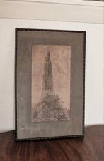 Prent Onze Lieve Vrouwe toren Amersfoort, Jan Wilmink, Antiek en Kunst, Ophalen
