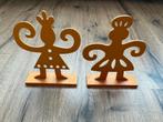2 mooie houten figuren. 1 koop., Ophalen of Verzenden, Zo goed als nieuw