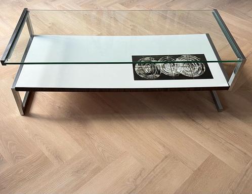 Vintage Belarti salontafel J.de Covemaeker, Huis en Inrichting, Tafels | Salontafels, Gebruikt, Minder dan 50 cm, 50 tot 100 cm
