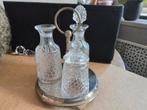 Vintage Glazen Cruet Set, Ophalen of Verzenden