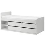 Ikea Slakt bedframe met opbergruimte en lattenbodem, Huis en Inrichting, Slaapkamer | Bedden, Ophalen, Gebruikt, 90 cm, Eenpersoons