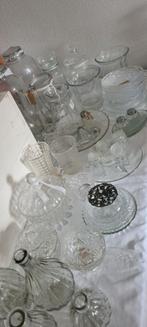 Grote partij oud en nieuw glaswerk brocante glaasjes karaf, Ophalen, Borrel- of Shotglas