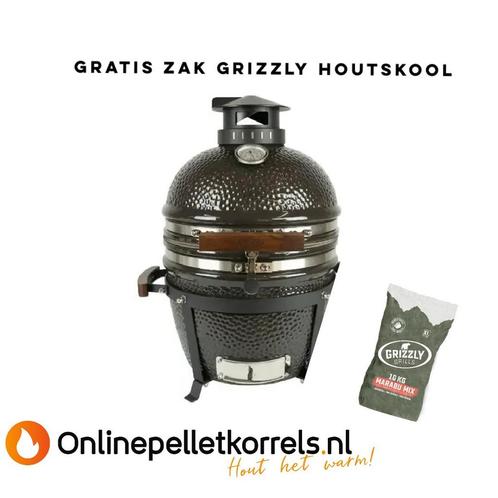 Actie Grizzly Grills Kamado Elite Compact, Tuin en Terras, Houtskoolbarbecues, Nieuw, Ophalen of Verzenden