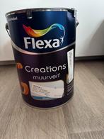 Nieuw blik flexa verf: vol pinksterbloem 5 ltr (paars), Doe-het-zelf en Verbouw, Verf, Beits en Lak, Ophalen, 5 tot 10 liter, Paars
