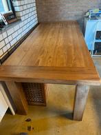 Teak houten eettafel 100cm x 240xm, Ophalen, Gebruikt, 100 tot 150 cm, Teakhout