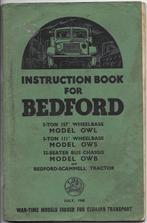 Bedford manual truck vrachtwagen 1945 Scammell tractor, Ophalen of Verzenden, Landmacht, Engeland, Boek of Tijdschrift