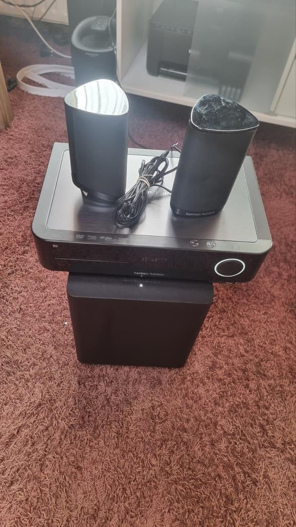 Harman Kardon BDS 270 - Blu-ray Receiver met 2.1 speakers, Audio, Tv en Foto, Home Cinema-sets, Ophalen