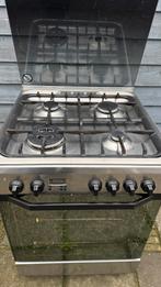 Rvs gas fornuis, Ophalen, Minder dan 85 cm, Grill, 4 kookzones