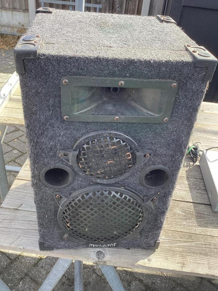 Vintage Luidspreker - Gebruikt merk Marquant., Audio, Tv en Foto, Luidsprekers, Gebruikt, Front, Rear of Stereo speakers, 120 watt of meer