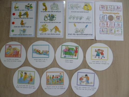 School/klassenregels: leuke afbeeldingen om op te hangen., Kinderen en Baby's, Speelgoed | Educatief en Creatief, Zo goed als nieuw