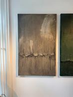 80x130 abstract kunstwerk in aardse tonen, Antiek en Kunst, Kunst | Schilderijen | Abstract, Ophalen