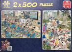 Jan van Haasteren puzzel 2x 500, Ophalen, Zo goed als nieuw
