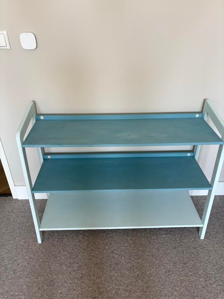 Montessori boekenkast / speelgoedrek - blauw, Ophalen of Verzenden, Zo goed als nieuw