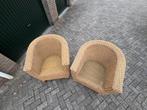 2 Mooie rieten stoelen, Ophalen, Gebruikt, Twee, Bruin