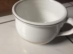 Porselein pispot plantenpot vintage delfs wit, Ophalen of Verzenden