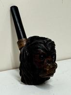 Antieke houten pijp zwarte woud ? Hond, Antiek en Kunst, Ophalen of Verzenden