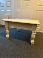 Wit houten tafel 75 x 75 x 46cm, Ophalen, Gebruikt, 50 tot 100 cm, 50 tot 100 cm