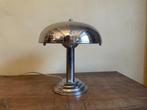 art deco 1930 Champignonlamp Tafellamp Bureaulamp Verchroomd, Ophalen of Verzenden
