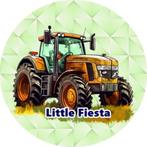 L1067 icing frosting tractor 18cm eetbare taart plaat print, Hobby en Vrije tijd, Taarten en Cupcakes maken, Ophalen of Verzenden