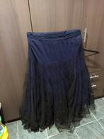 Gothic rok tulle zwart paars 48/50, Kleding | Dames, Ophalen of Verzenden, Gedragen, Zwart, Rok