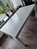 Uitschuifbare tafel wit - BJURSTA IKEA, Huis en Inrichting, Tafels | Eettafels, 50 tot 100 cm, 150 tot 200 cm, Rechthoekig, Zo goed als nieuw
