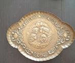 Koper of brons dienblaadje met cherubijnen / putti 0812, Ophalen of Verzenden, Koper