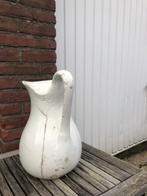 Brocante, grote witte schenkkan te koop!, Antiek en Kunst, Curiosa en Brocante, Ophalen of Verzenden