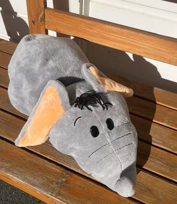 XL flip a zoo knuffel tijger en olifant 50 cm  | 2 in 1 beschikbaar voor biedingen