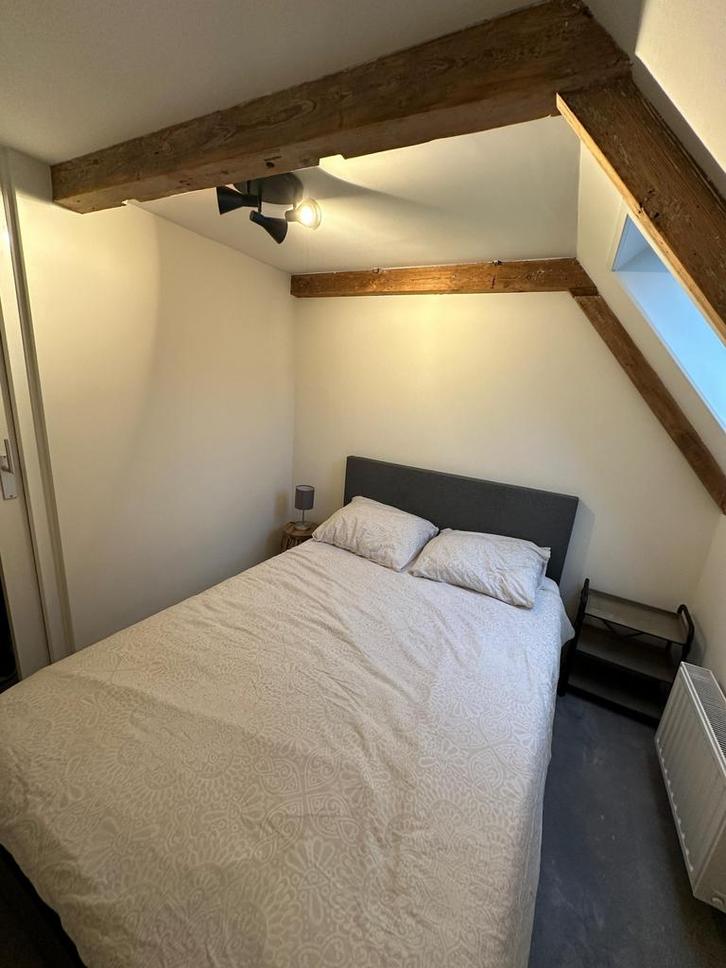 Boxspring Alta grijs 140x200, Huis en Inrichting, Slaapkamer | Bedden, Gebruikt, Tweepersoons, 140 cm, 200 cm, Stof, Grijs, Ophalen