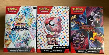 Pokemon Booster Bundles 151/Prismatic/Destined beschikbaar voor biedingen