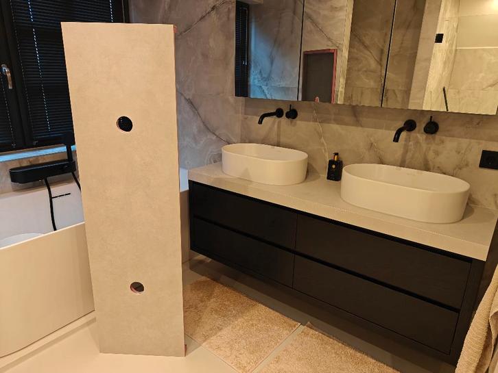 Keramieken wasmeubelblad, Huis en Inrichting, Badkamer | Badkamermeubels, Nieuw, Wasbak of Wastafel, 150 tot 200 cm, 50 tot 100 cm