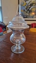 Antieke kristallen snoep- of gemberpot op voetje, Ophalen of Verzenden