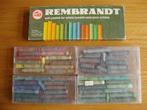Vijf Vintage doosjes gekleurde pastelkrijt Rembrandt., Overige typen, Gebruikt, Ophalen
