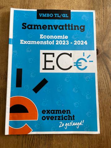 Samenvatting Economie VMBO TL/GL 2023-2024 beschikbaar voor biedingen